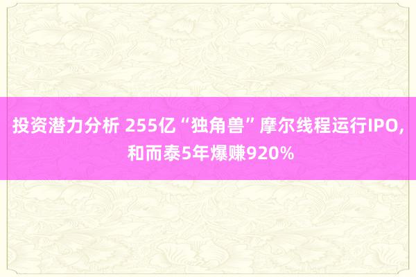 投资潜力分析 255亿“独角兽”摩尔线程运行IPO, 和而泰5年爆赚920%