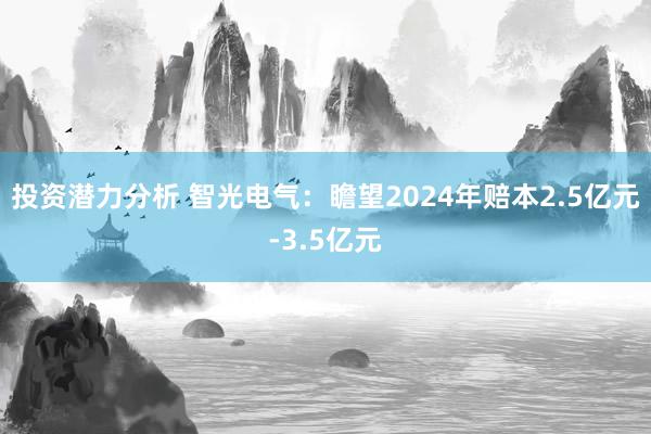 投资潜力分析 智光电气：瞻望2024年赔本2.5亿元-3.5亿元