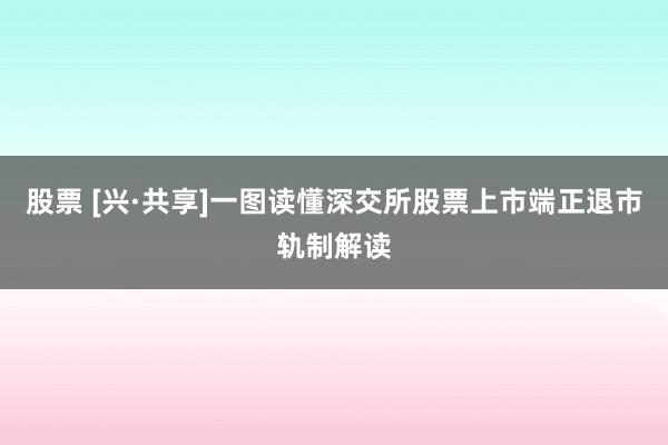 股票 [兴·共享]一图读懂深交所股票上市端正退市轨制解读